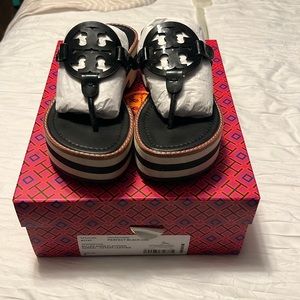 Tory Burch Miller platform sandals size 8